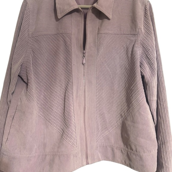 Alfred Dunner Vintage Lavender Corduroy Jacket size 12 - Picture 8 of 9